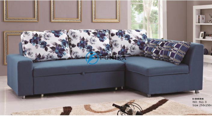 Lựa chọn sofa giường vải cho phòng khách gia đình